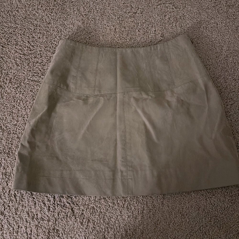 Misses faux suede mini skirt